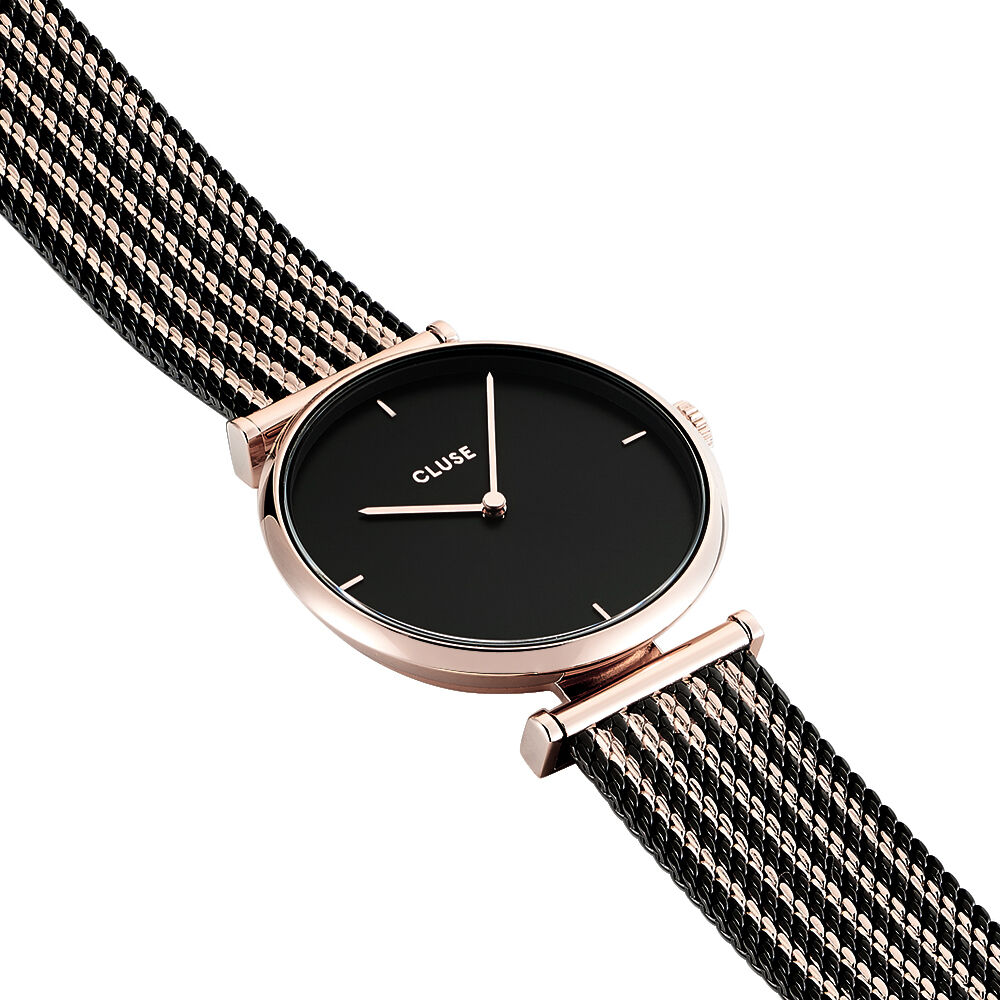 Montre Cluse Aravis Chrono - Steel Silver Dark Blue CW0101502011 Bleu nuit  | Montres and Co