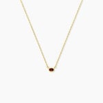 Collier Poem Argent Jaune Tourmaline - Colliers avec pierres Femme | Marc Orian