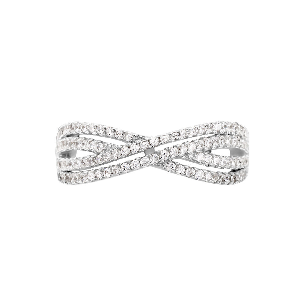 Bague Sharise Argent Blanc Oxyde De Zirconium - Bijoux fantaisie Femme | Marc Orian