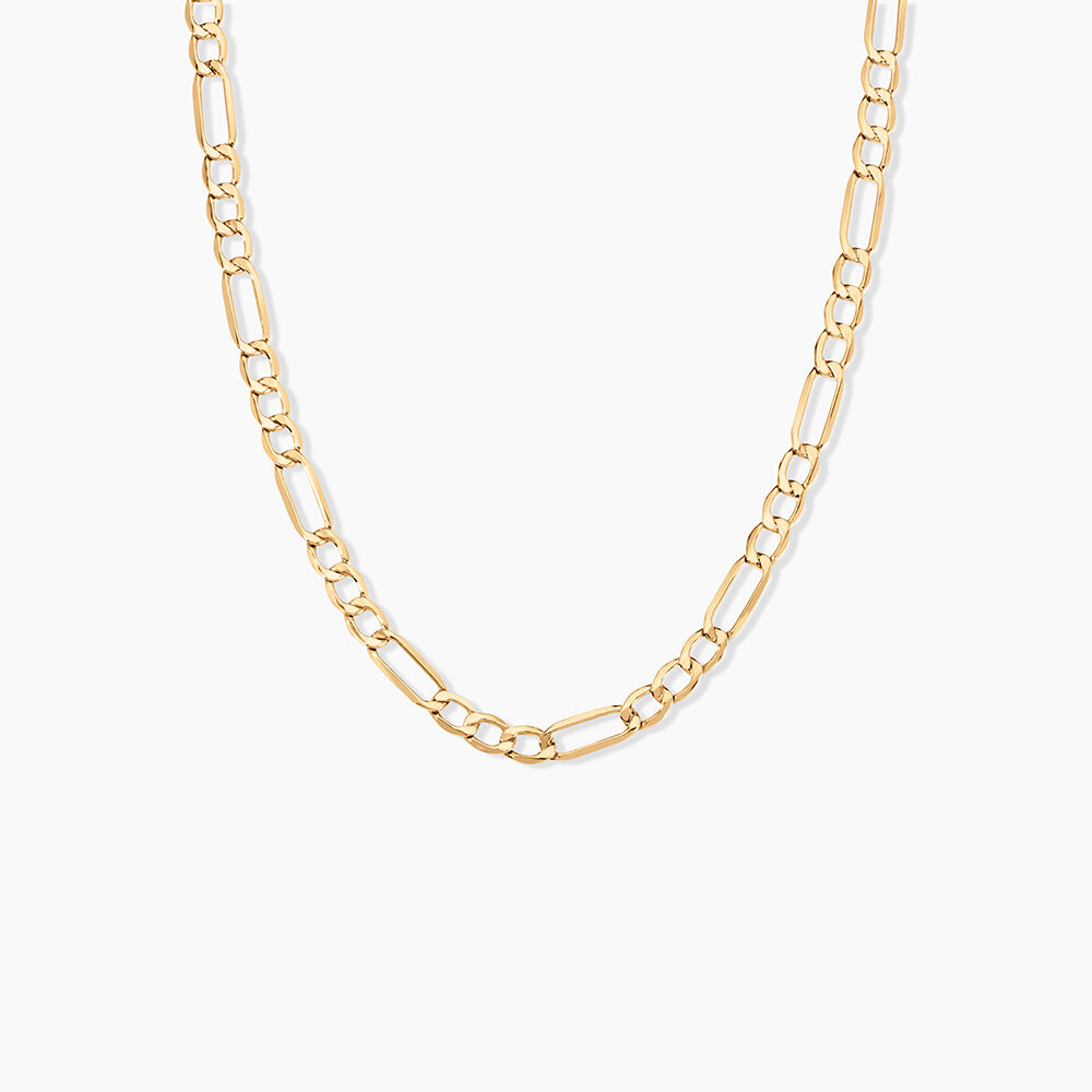 Collier Or Jaune Maille Altern&eacute;e 1/3 - Chaines Femme | Marc Orian