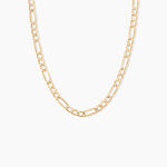 Collier Or Jaune Maille Altern&eacute;e 1/3 - Chaines Femme | Marc Orian