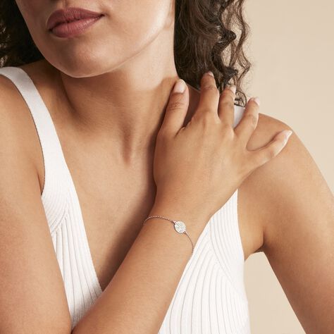 Bracelet Steenie Argent Blanc - Bracelets chaînes Femme | Marc Orian