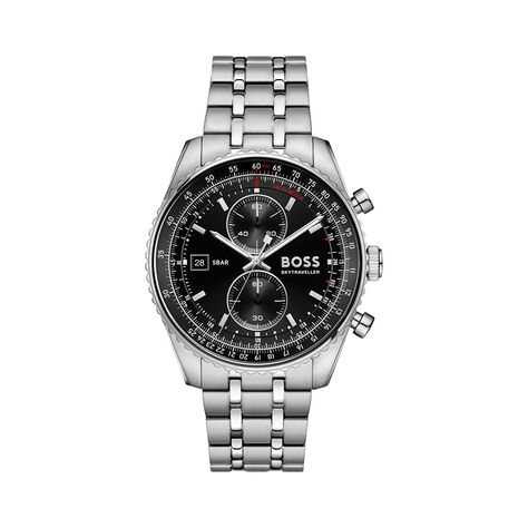 Montre Hugo Boss Skytraveller Pro Noir - Montres &eacute;tanches Homme | Marc Orian