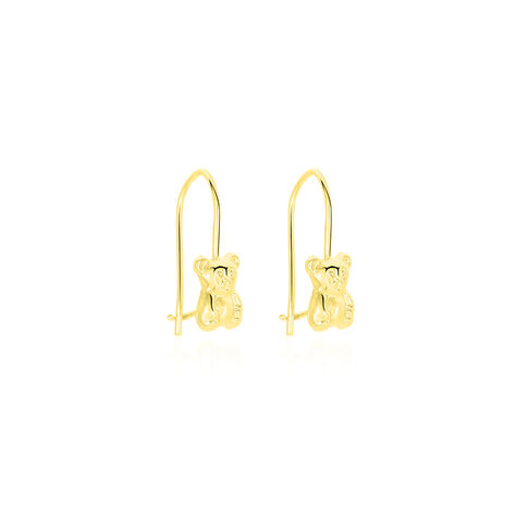 Boucles D'oreilles Pendantes Baptista Ours Or Jaune - Boucles d'oreilles Pendantes Enfant | Marc Orian