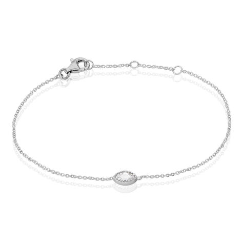 Bracelet Hermance Argent Blanc Oxyde De Zirconium - Bracelets chaînes Femme | Marc Orian