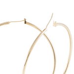 Cr&eacute;oles Ada Lisse Plaqu&eacute; Or Jaune - Grosses cr&eacute;oles Femme | Marc Orian