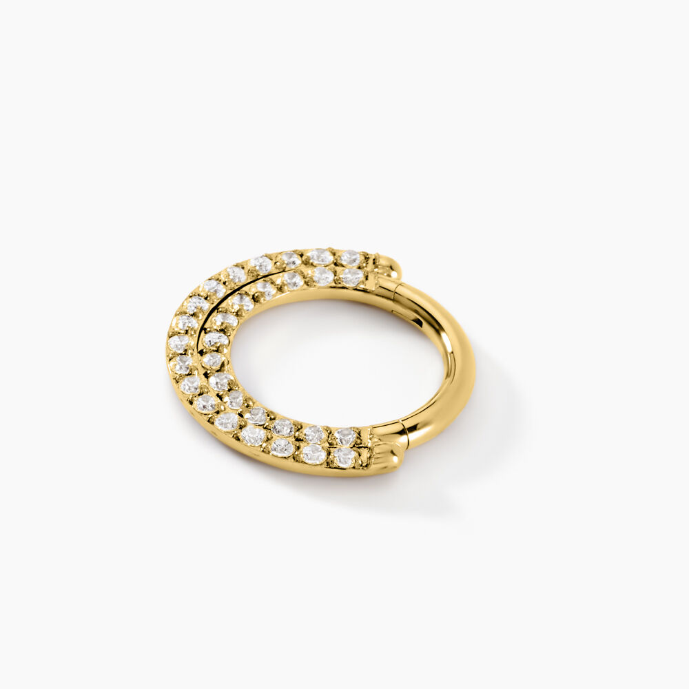 Piercing Septum Bettris Acier Jaune Oxyde De Zirconium - Bijoux fantaisie Femme | Marc Orian