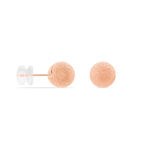 Boucles D'oreilles Puces Fidelia Boule Sablee Or Rose - Puces Femme | Marc Orian