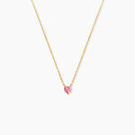 Collier Avaya Argent Dor&eacute; A L'Or 750/1000 Oxyde De Zirconium - Colliers avec pierres Enfant | Marc Orian