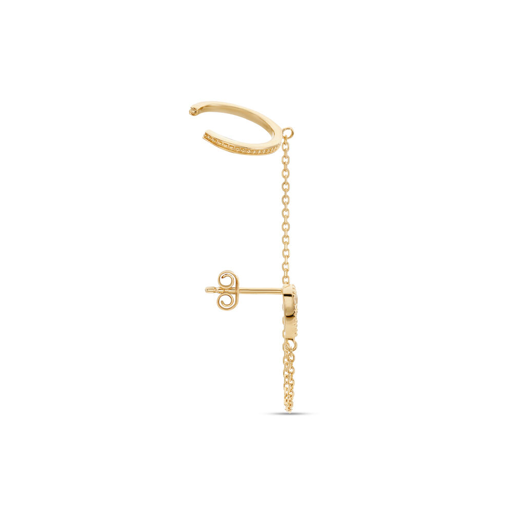 Bijou D'oreille Unitaire Karolina Plaqué Or Jaune Oxyde De Zirconium - Piercings d'oreilles Femme | Marc Orian