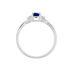 Bague Cassie Or Blanc Saphir Et Diamant - Solitaires Femme | Marc Orian