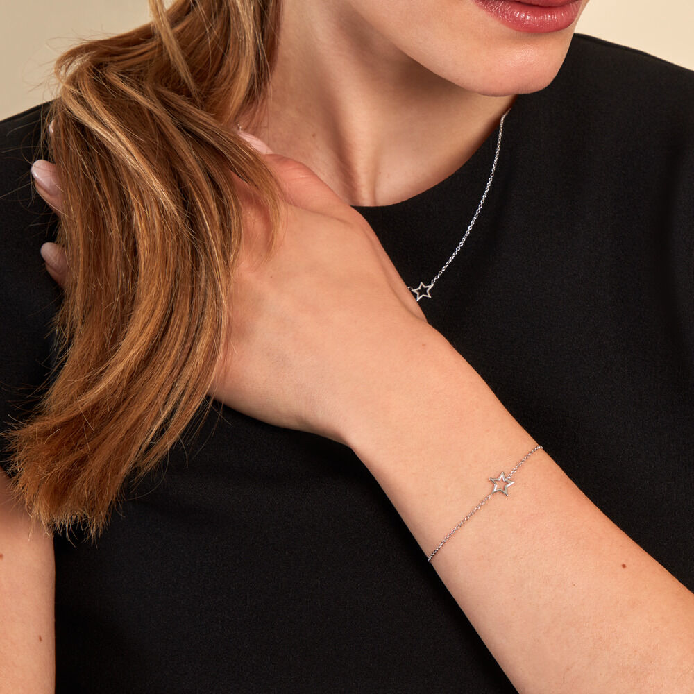 Bracelet Bess Argent Blanc - Bracelets chaînes Femme | Marc Orian