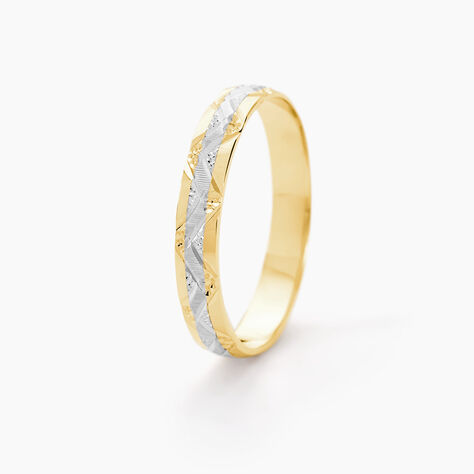 Alliance Clotilde Demi Jonc Classique Or Bicolore - Alliances duo Famille | Marc Orian