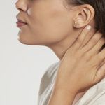 Boucles D'oreilles Puces Camomille Or Jaune Oxyde De Zirconium - Puces Enfant | Marc Orian