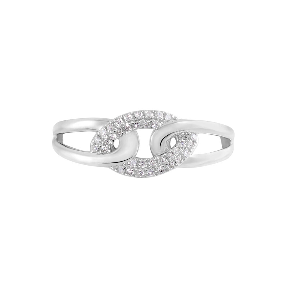 Bague Simonara Or Blanc Diamant - Bagues pierres précieuses Femme | Marc Orian