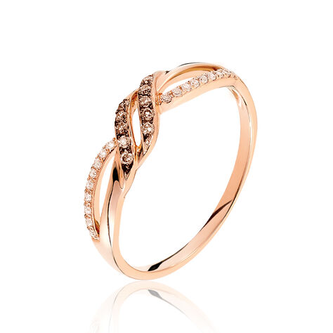 Bague Edem Or Rose Diamant - Bagues pierres précieuses Femme | Marc Orian