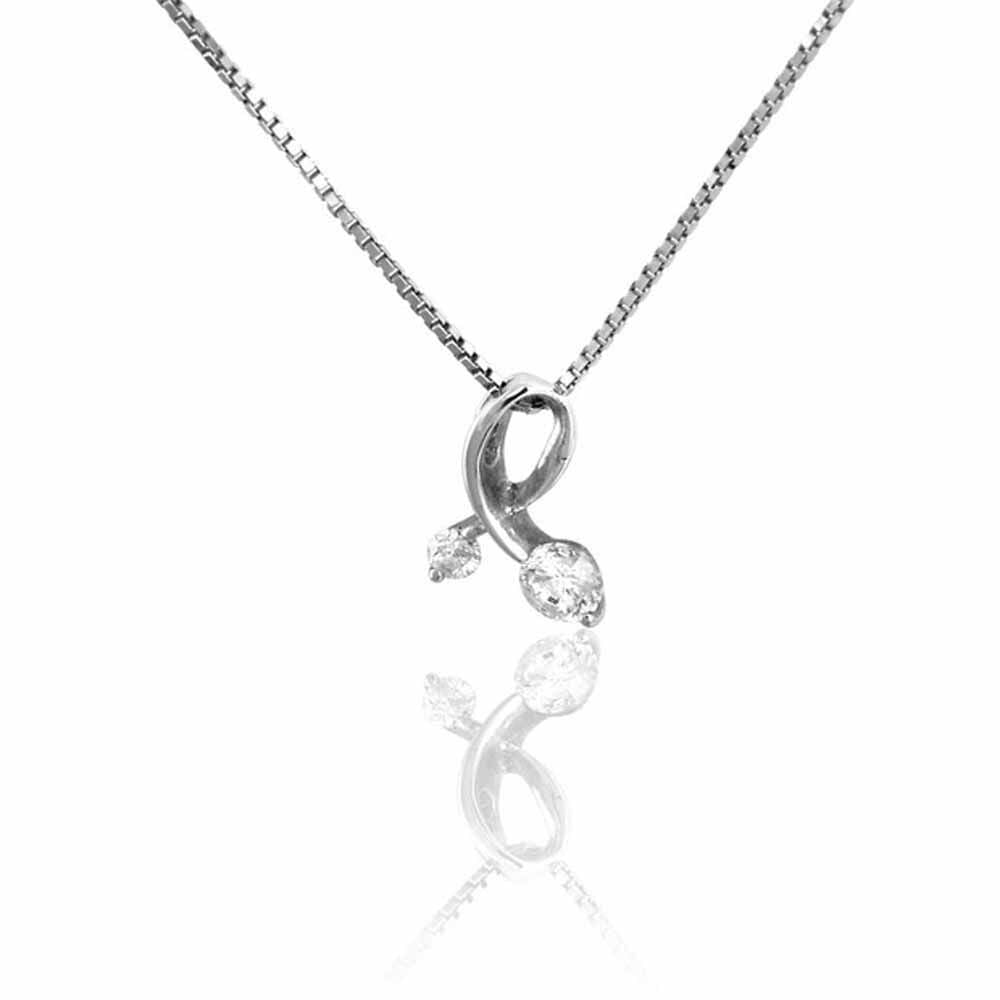 Collier Briaga Argent Blanc Oxyde De Zirconium - Colliers avec pierres Femme | Marc Orian