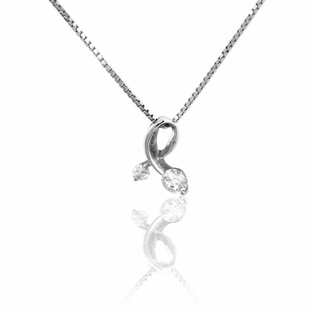 Collier Briaga Argent Blanc Oxyde De Zirconium - Colliers avec pierres Femme | Marc Orian