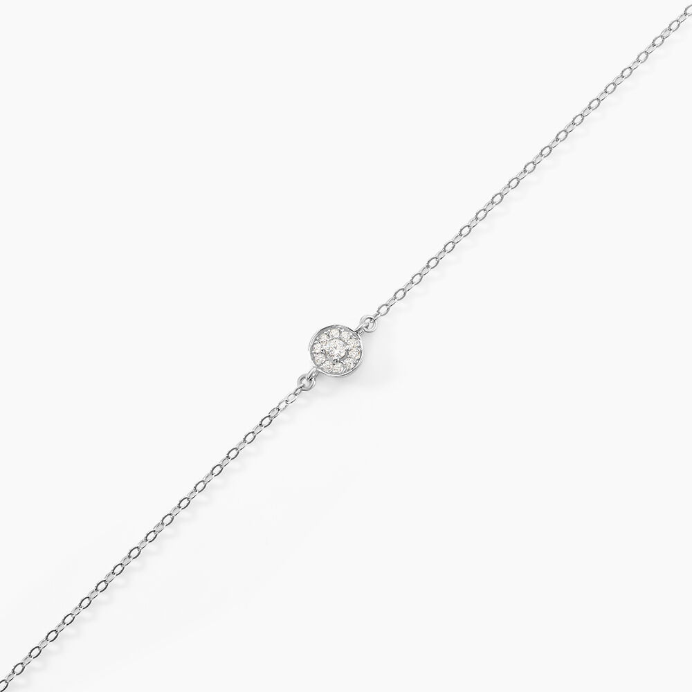 Bracelet Auxana Argent Blanc Oxyde De Zirconium - Bracelets chaînes Femme | Marc Orian