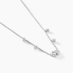 Collier Dua Argent Blanc Oxyde De Zirconium - Colliers avec pierres Femme | Marc Orian