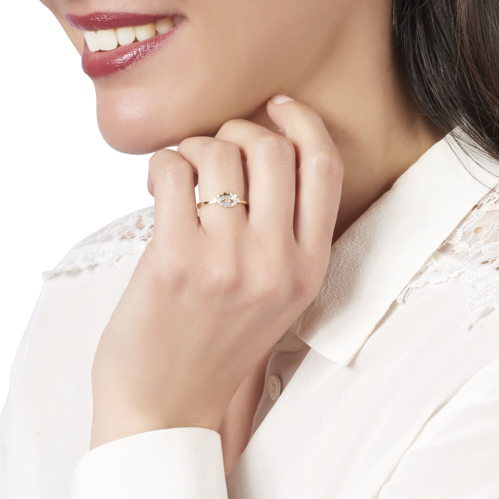 Bague Anahide Or Jaune Oxyde De Zirconium - Bagues avec pierre Femme | Marc Orian