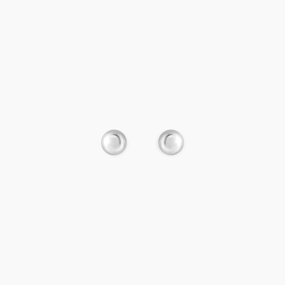 Boucles D'oreilles Puces Or Blanc Fidelia - Puces Famille | Marc Orian