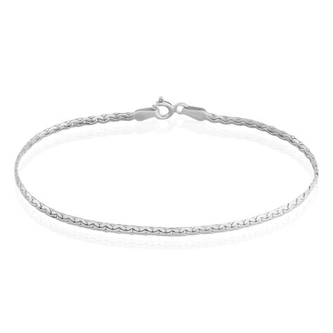 Bracelet Ivy Maille Haricot Or Blanc - Bracelets mailles Femme | Marc Orian
