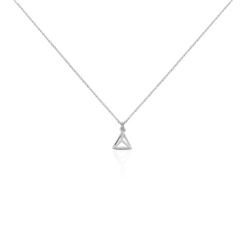 Boucles D'oreilles Puces Cubik Argent Blanc - Colliers fantaisie Femme | Marc Orian