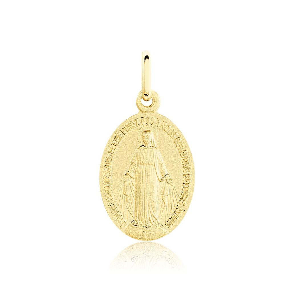 Pendentif Marie Or Jaune - Médailles et médaillons Famille | Marc Orian