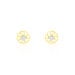 Boucles D'oreilles Puces Eleanor Fleur Or Jaune Oxyde De Zirconium - Puces Famille | Marc Orian