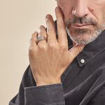 Chevali&egrave;re Acier Gris Luciano - Bijoux fantaisie Homme | Marc Orian