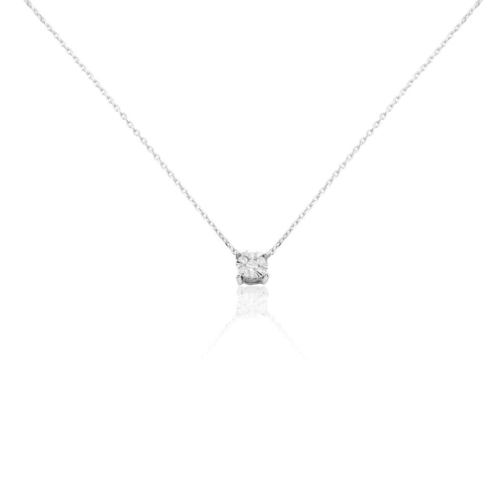 Collier Or Blanc Dream Diamants - Colliers avec pierres Femme | Marc Orian