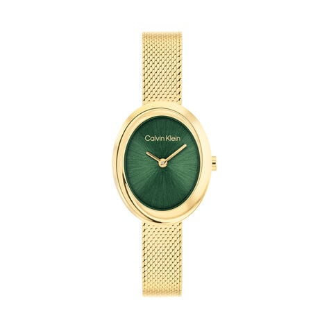 Montre Calvin Klein Twisted Bezel 24 Vert - Montres &eacute;tanches Femme | Marc Orian