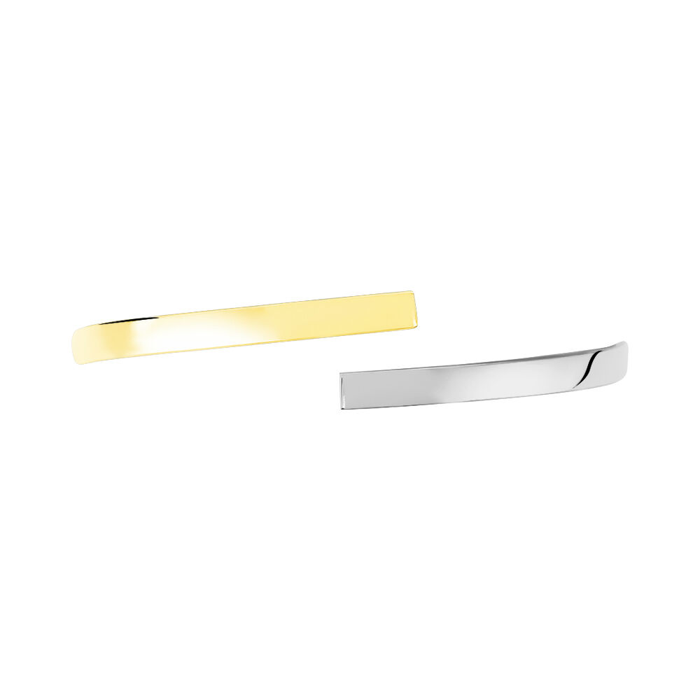 Bracelet Jonc Loise 2 Fils Carres Or Bicolore - Bracelets joncs Femme | Marc Orian