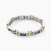 Bracelet Jourdan Zephir Acier Bicolore Dore / Blanc - Bracelets cha&icirc;nes Homme | Marc Orian