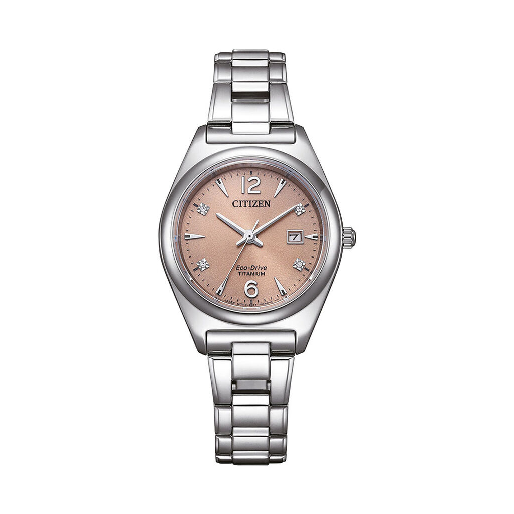Montre Citizen Ladies Super Titanium Diamant Pêche - Montres étanches Femme | Marc Orian