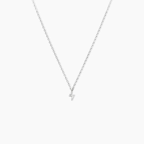 Collier Meyline Argent Blanc Oxyde De Zirconium - Colliers avec pierres Femme | Marc Orian