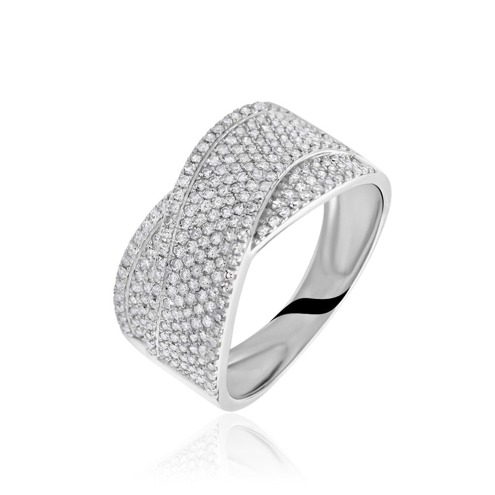 Bague Elyne Or Blanc Diamant - Parures de mariage Femme | Marc Orian