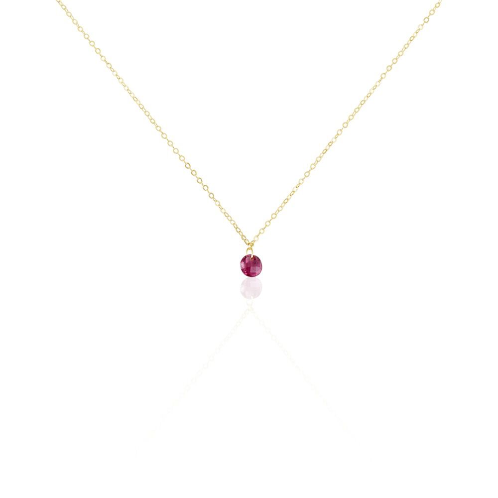 Collier Or Jaune Emilee Oxyde De Zirconium - Colliers avec pierres Enfant | Marc Orian