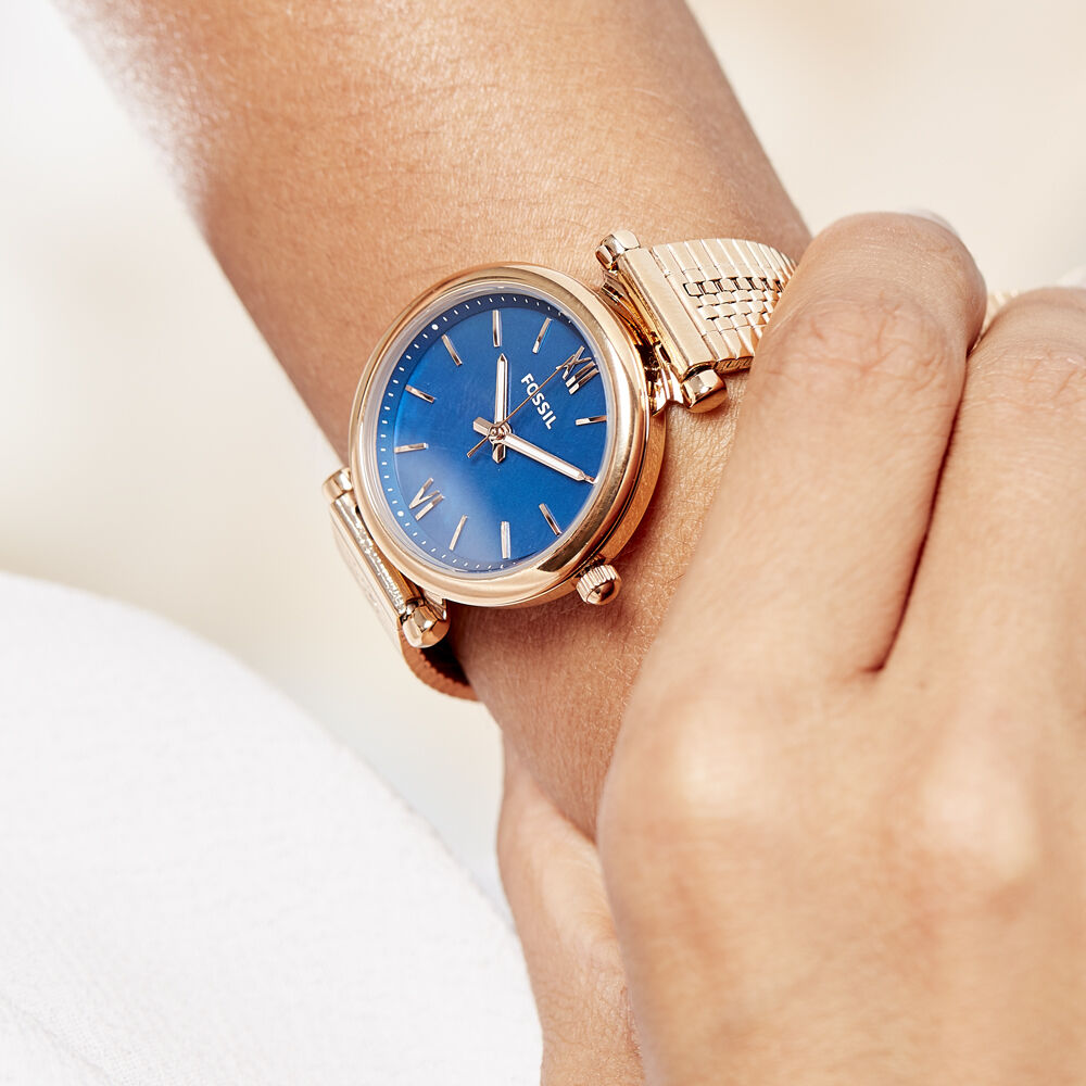 Montre Fossil Fsl Carlie Mini Bleu - HIMFRQB1730 • Marc Orian | Bijouterie  en ligne