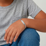 Bracelet Identit&eacute; Fanelia Or Blanc - Gourmettes Enfant | Marc Orian