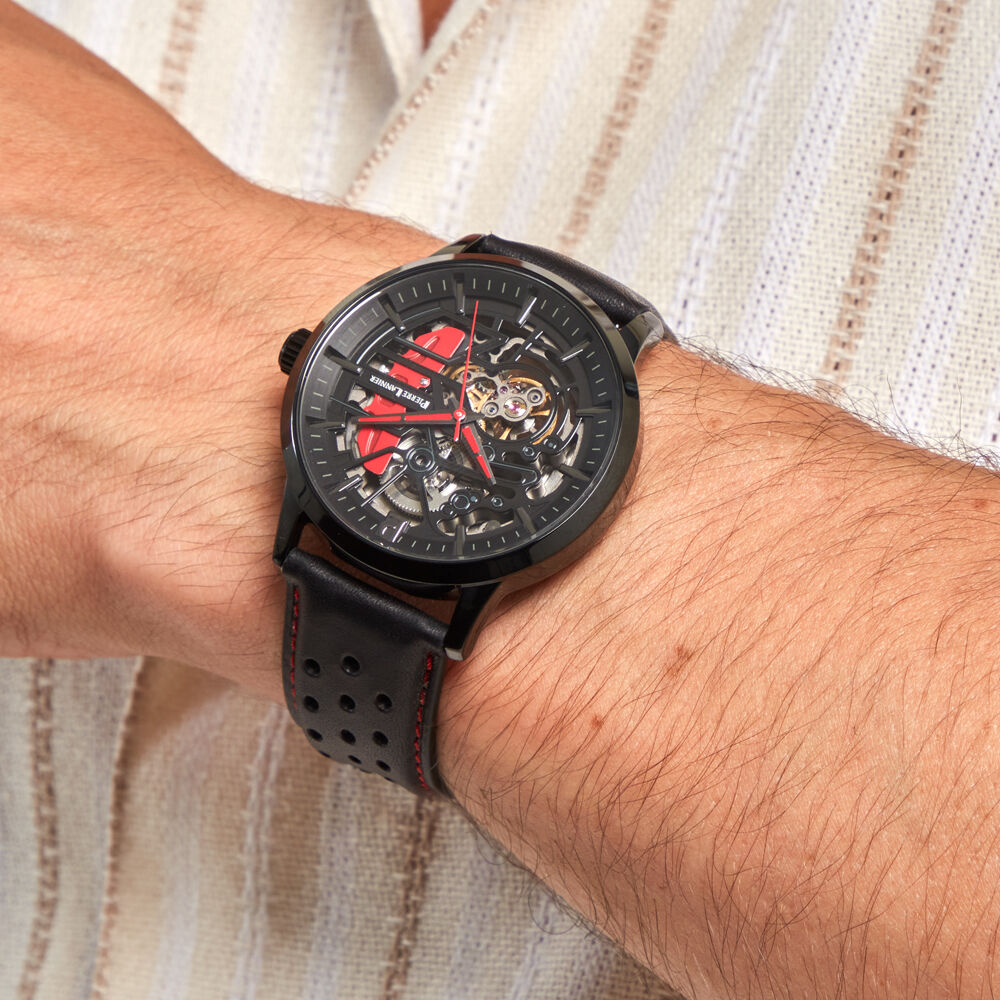 Montre Pierre Lannier Paddock Noir - Montres automatiques Homme | Marc Orian