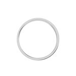 Alliance Hermence Ruban Plat Argent Blanc - Alliances personnalis&eacute;es Famille | Marc Orian