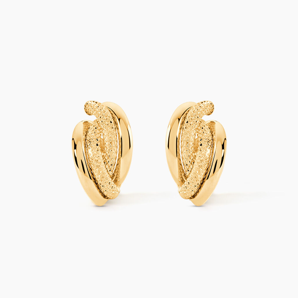 Boucles D'Oreilles Puces Ferial Or Jaune - Puces Femme | Marc Orian
