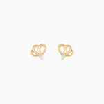 Boucles D'oreilles Puces Edvige Fleur Or Jaune Oxyde De Zirconium - Puces Femme | Marc Orian