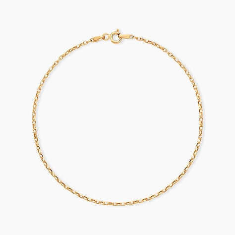 Cha&icirc;ne De Cheville Maille Jaseron Or Jaune - Chaines de cheville Femme | Marc Orian