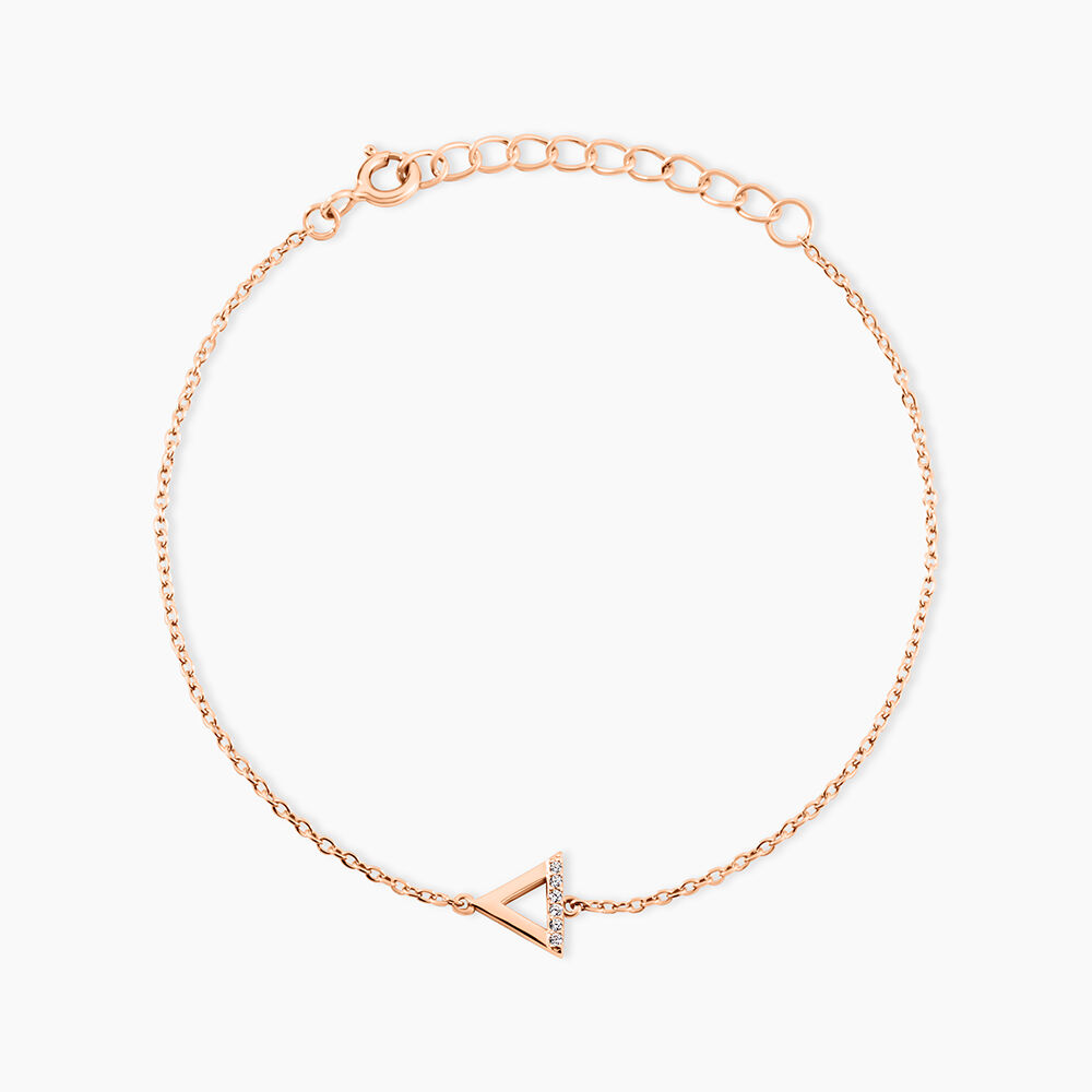 Bracelet Lorena Argent Rose Oxyde De Zirconium - Bracelets fantaisie Femme | Marc Orian