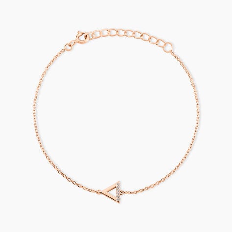 Bracelet Lorena Argent Rose Oxyde De Zirconium - Bracelets fantaisie Femme | Marc Orian