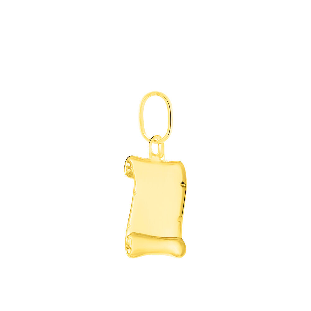 Pendentif Lamie Zodiaque Parchemin Or Jaune - Bijoux personnalis&eacute;s Famille | Marc Orian