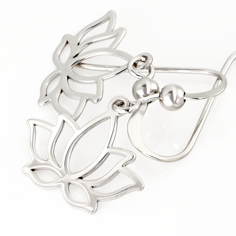Boucles D'oreilles Pendantes Raia Argent Blanc - Pendantes Femme | Marc Orian